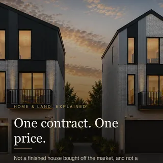 Westcott Developments post: Carousel cover, Home and Land explained: one contract, one price